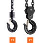 Garrucha de 2 Toneladas con 3 metros de cadena SL2T3M TEENO