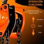 Garrucha triangular de 2 Toneladas con 6 metros de cadena HL-2T6M TEENO