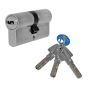 Cilindro de perfil europeo llave / llave niquelado T60 Tesa