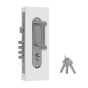 Cerradura para entrada principal derecha cromo mate JM Jerez Tesa