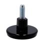 Nivelador negro con tornillo de 3/8" x 50 mm tipo knoll 166070-N Rish