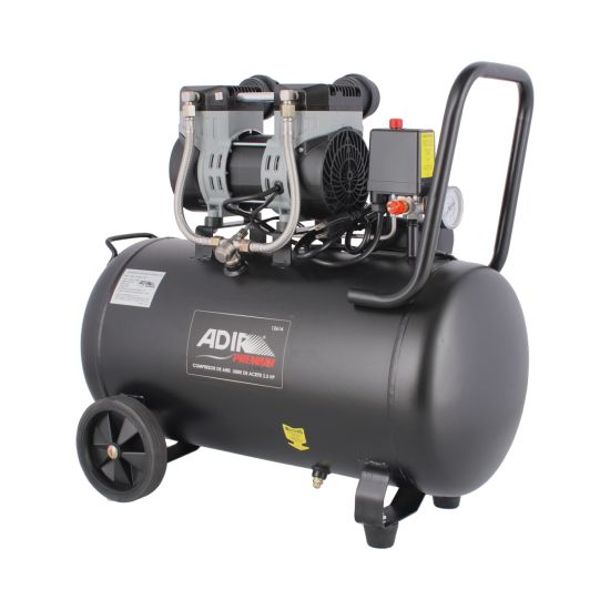 Compresor de aire 50 Litros libre de aceite 12614 Adir