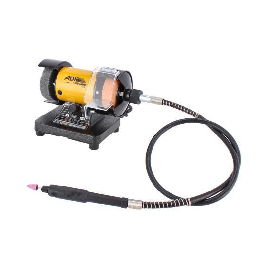 Mini-esmeriladora de banco multiusos de 3" con chicote 13418 Adir