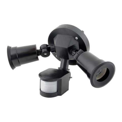 Luminario con sensor de movimiento negro 300 W FU0013 Fulgore