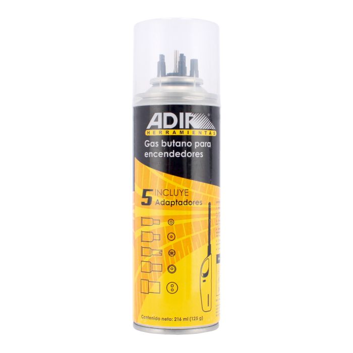 Cartucho de gas butano para encendedores 216 ml 10592 Adir