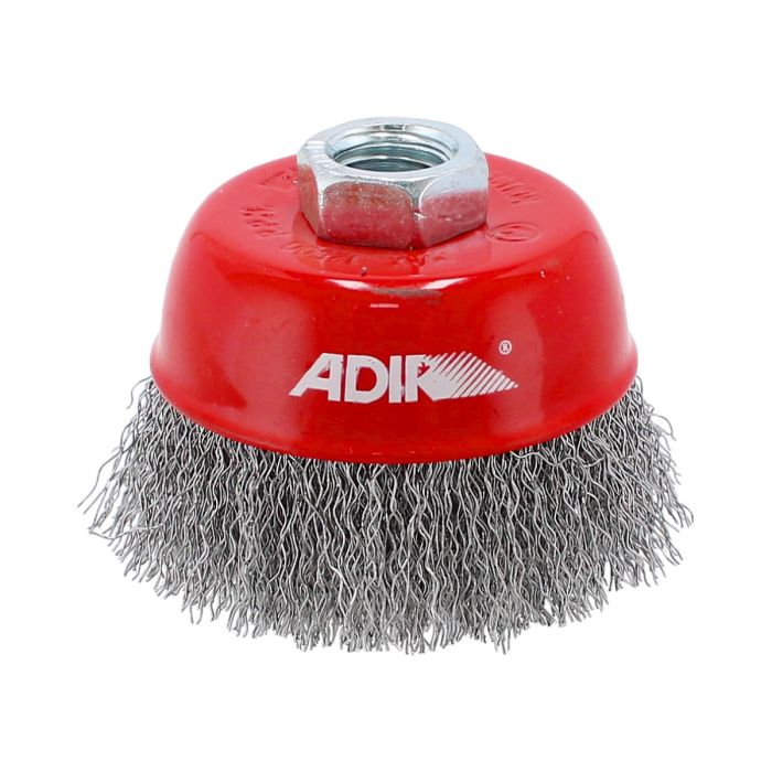 Carda de copa alambre ondulado fino 3" 10669 Adir