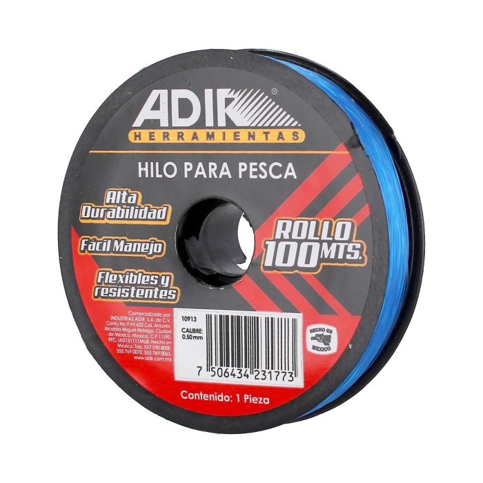 Hilo para pesca calibre 0.50 mm de 100 metros 10913 Adir