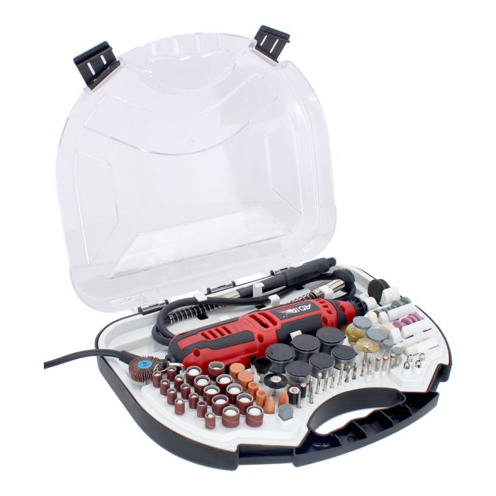 Herramienta rotativa 160 W con chicote y accesorios 11571 Adir