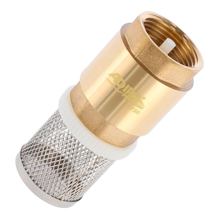 Válvula de pie pichancha 3/4" con rejilla de acero inoxidable 11738 Adir