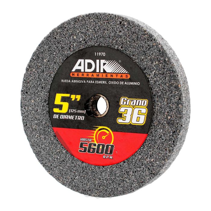 Rueda abrasiva para esmeril 5" grano 36 11970 Adir