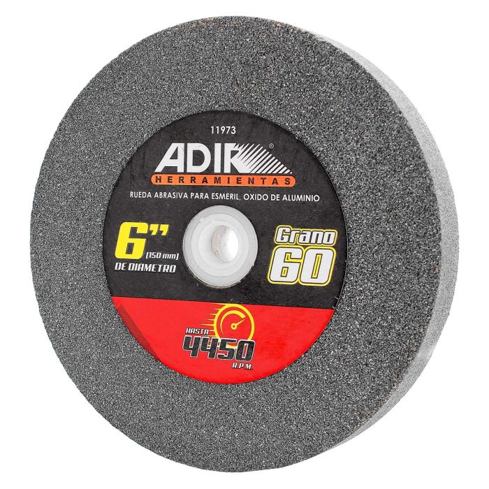 Rueda abrasiva para esmeril 6" grano 60 11973 Adir
