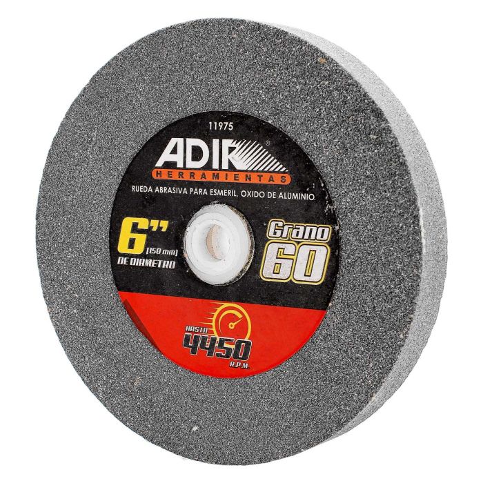 Rueda abrasiva para esmeril 6" grano 60 11975 Adir