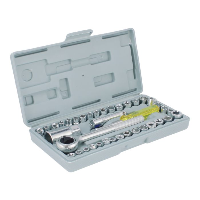 Juego de 40 piezas de dados con matraca 3/8" Autoclé 1239 Adir