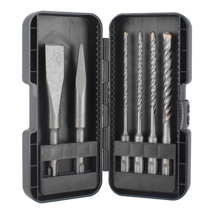 Juego de brocas y cinceles SDS PLUS 6 piezas 12563 Adir