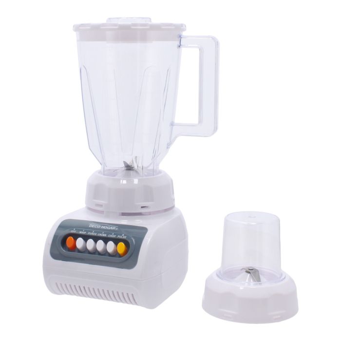 Licuadora 2 en 1 de 4 velocidades blanca 12806 Deco Hogar