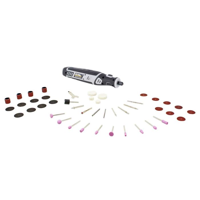 Mototool inalámbrico de velocidad variable + 40 accesorios 13401 Adir