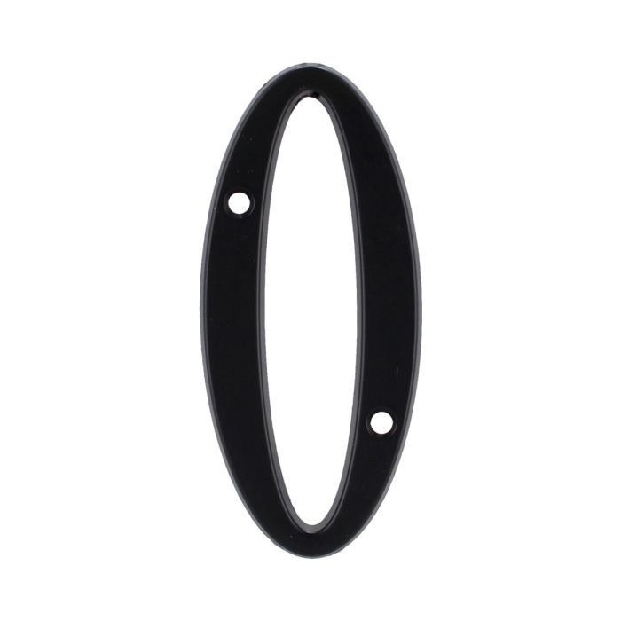 Número "0" de latón sólido 4" Negro 13656 Adir