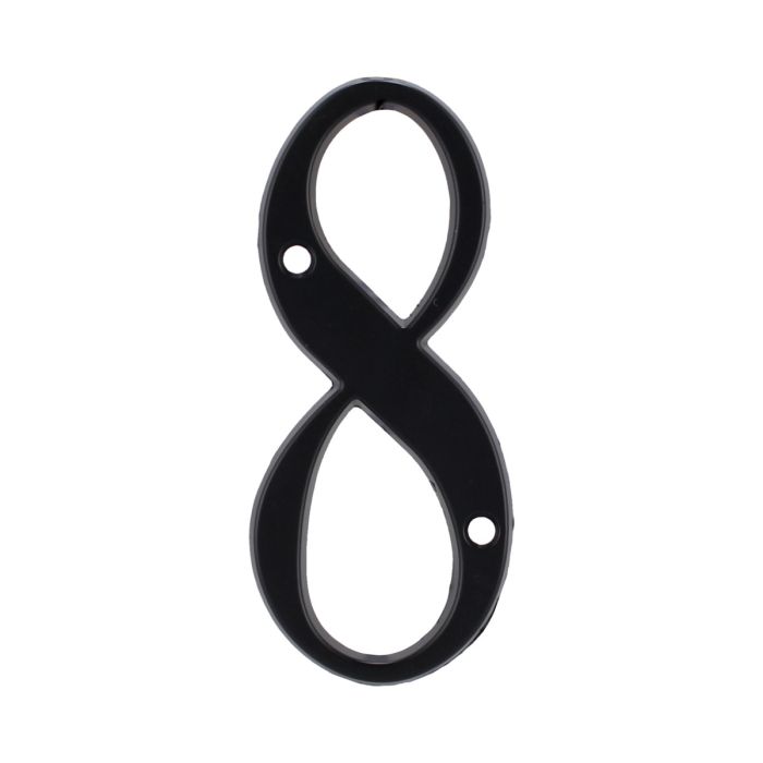Número "8" de latón sólido 4" Negro 13664 Adir