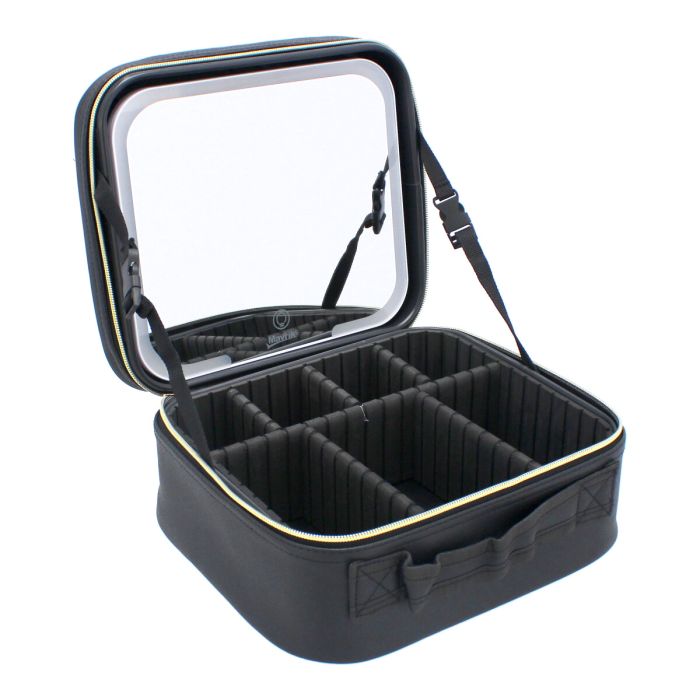 Estuche mediano para maquillaje con luz LED y espejo desplegable 14446 Mavrik