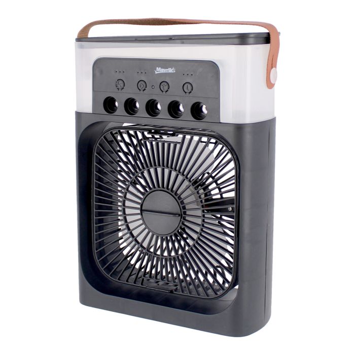 Ventilador y enfriador de aire portátil 2 en 1 negro 14455 Adir