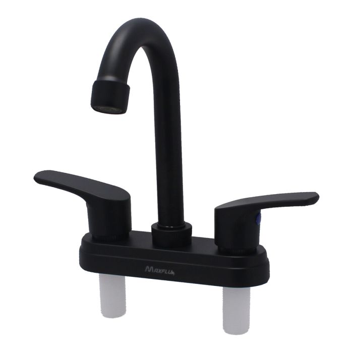 Mezcladora 4" para lavabo negro 16029 Maxflu