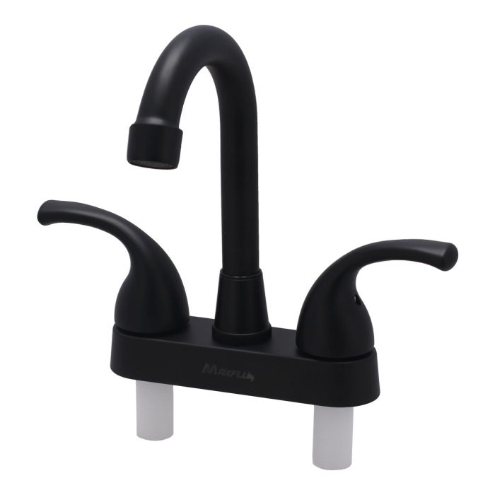 Mezcladora 4" para lavabo negro 16035 Maxflu