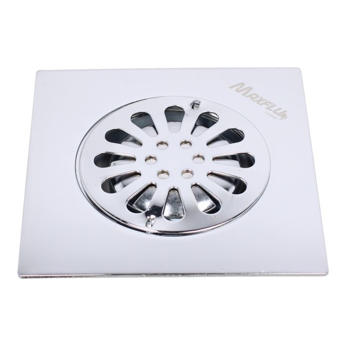 Resumidero cuadrado de acero inoxidable cromo 6"x 6" 16048 Maxflu