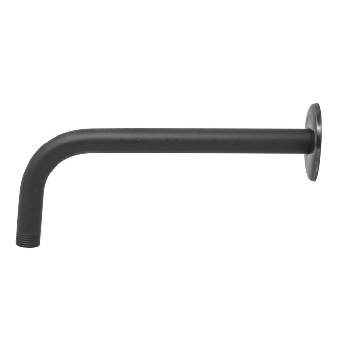 Brazo redondo para regadera de pared negro mate 16109 Maxflu