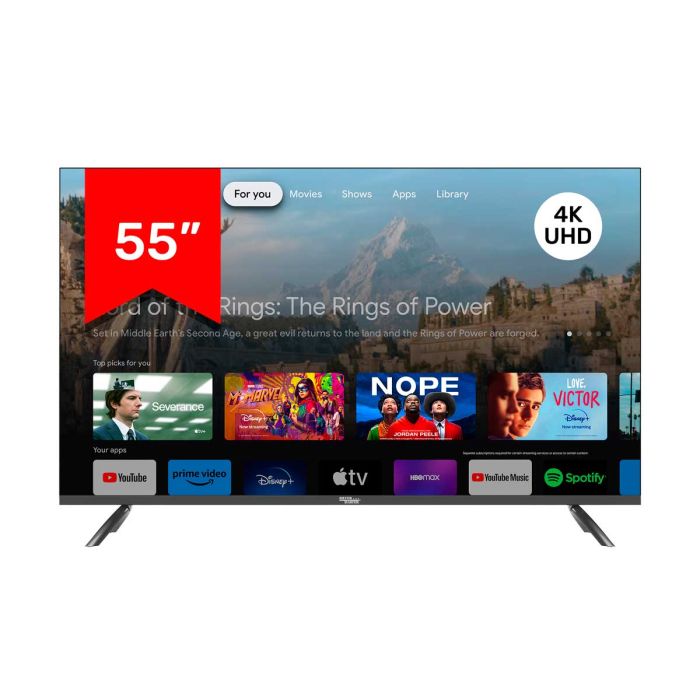 Pantalla QLED Smart TV 4K UHD 55" 17303 Silver Master