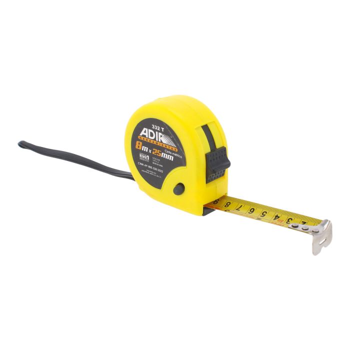 Flexómetro ergonómico 8 metros 332-T Adir