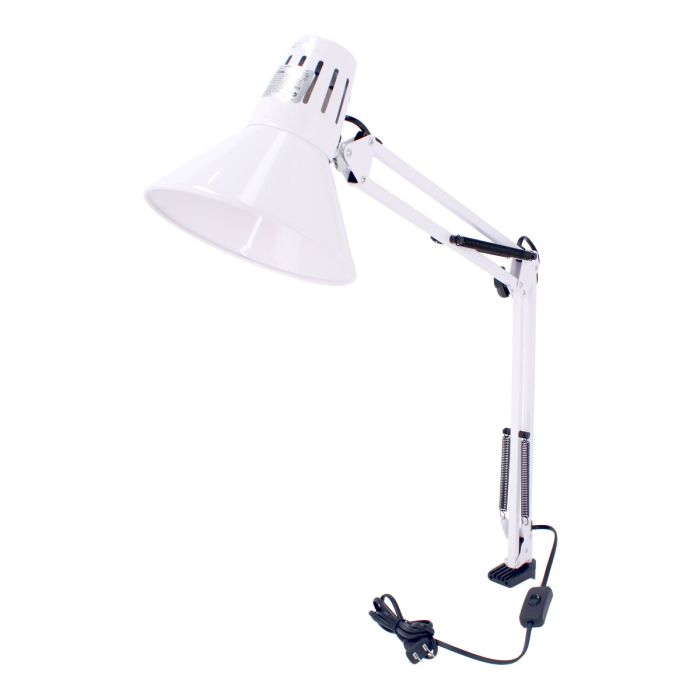 Luminario de escritorio con brazo flexible y base ajustable blanco 4720 Adir