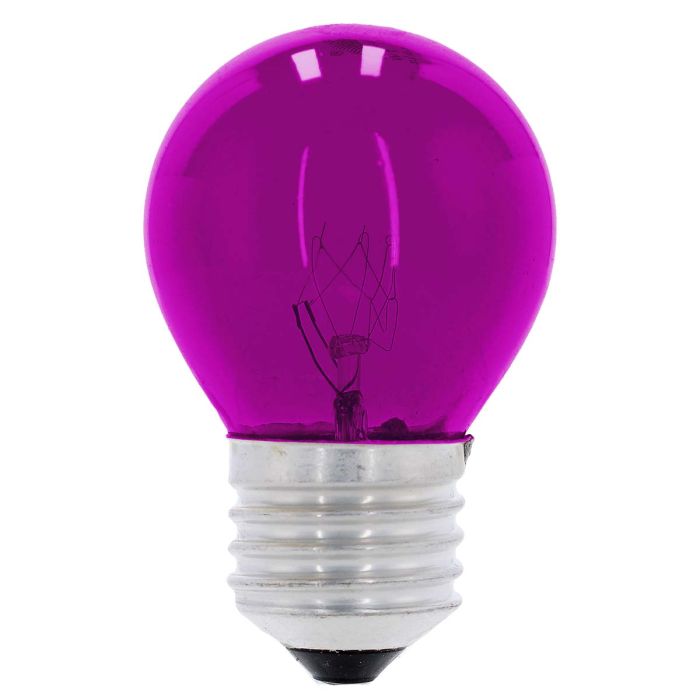 Lámpara incandescente decorativa G-45 7 W Violeta 6055 Adir