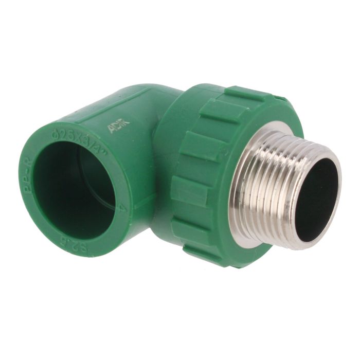 Codo PPR de 90° rosca Macho 25 mm x 3/4" 7135 Maxflu