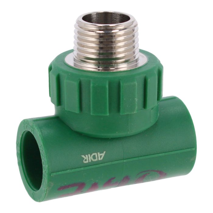 Tee PPR Rosca Central Macho 20 mm x 1/2" 7140 Maxflu
