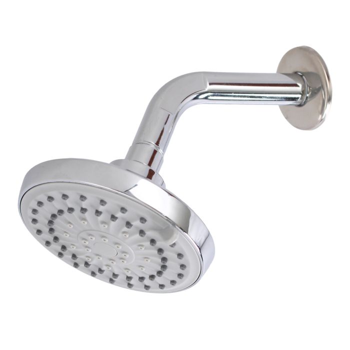 Regadera cabeza redonda 7.8" con 5 cambios de rocío 9213 Adir