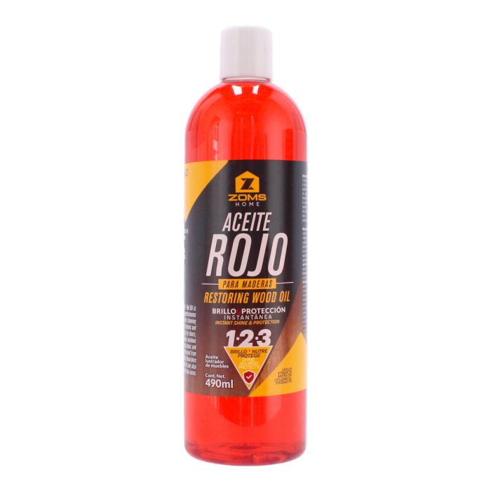 Aceite rojo para maderas 490 ml ZOMS