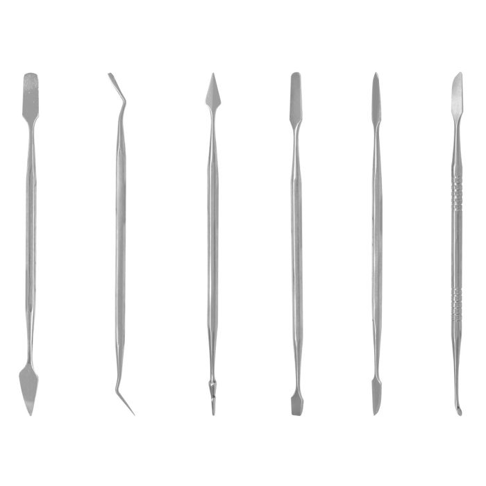 Kit de espátulas hobby punta doble 6 piezas 245510 OBI