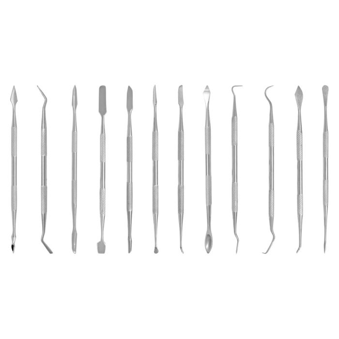 Kit de espátulas hobby punta doble 12 piezas 245511 OBI