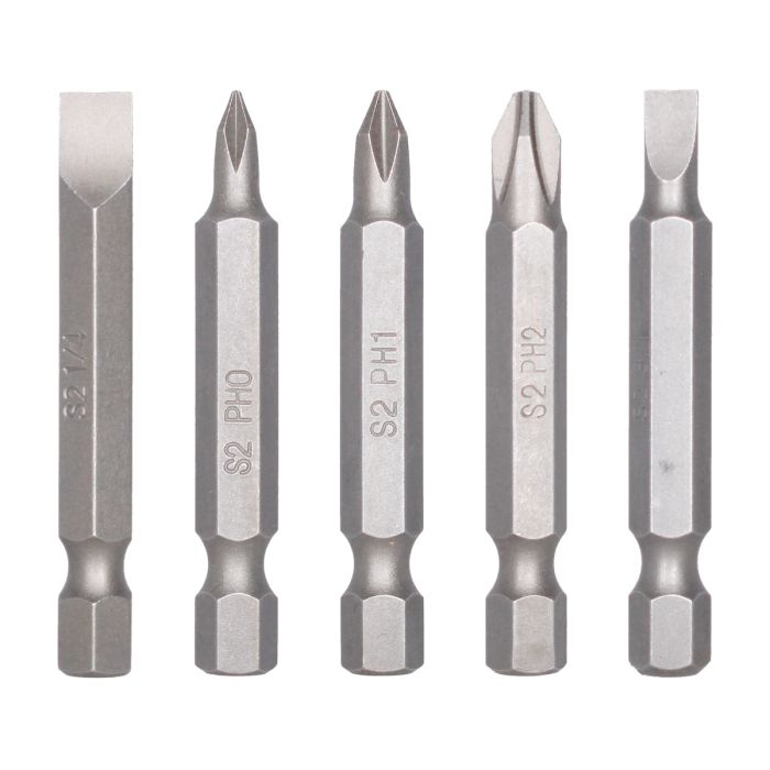 Juego de 5 puntas Phillips y Planas combinadas largo 50 mm 7PDPLCOMB501 Bellota