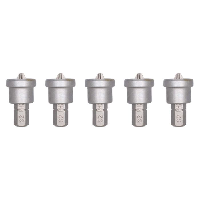 Juego de 5 puntas de cruz PH2 largo 25 mm para muro de yeso 7PDPH2YESO Bellota