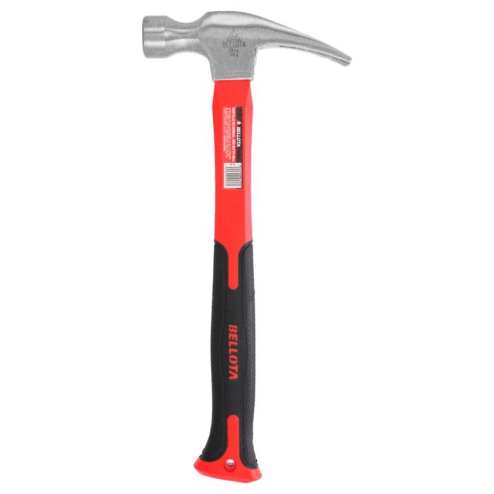 Martillo octagonal uña recta con mango de fibra de vidrio 20 Oz 7OHFGS20 Bellota