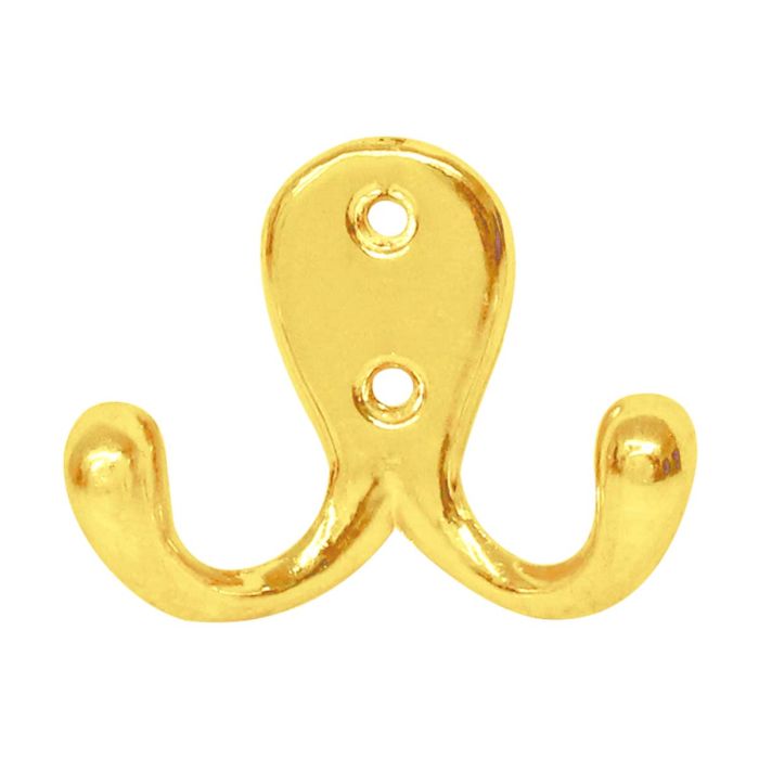 Perchero doble latonado Lusar