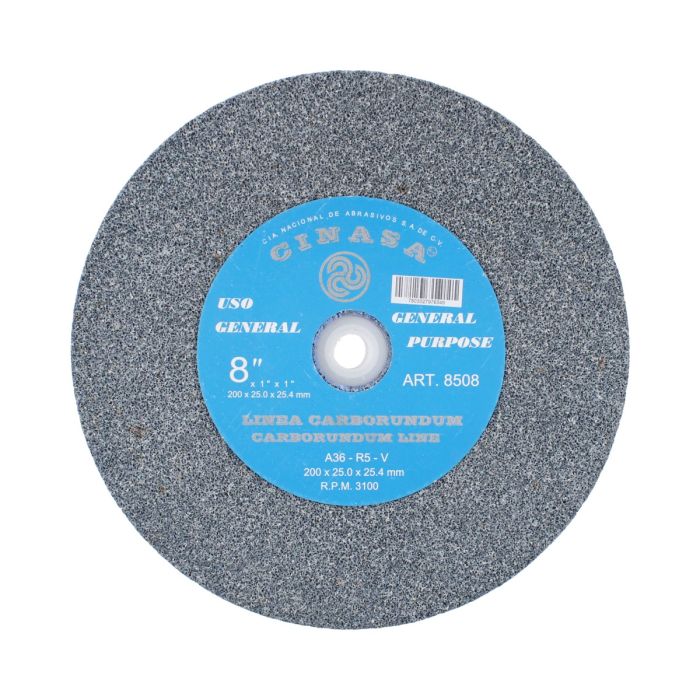 Piedra para esmeril 8" grano 36 8508 Cinasa