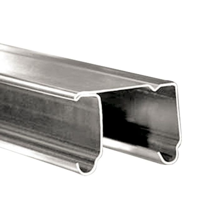 Riel de acero zincado de 2mts para herraje U-20 Ducasse