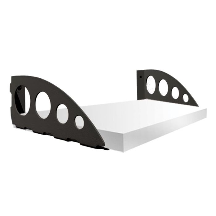 Soporte Matisse de 7" negro para repisa Ducasse