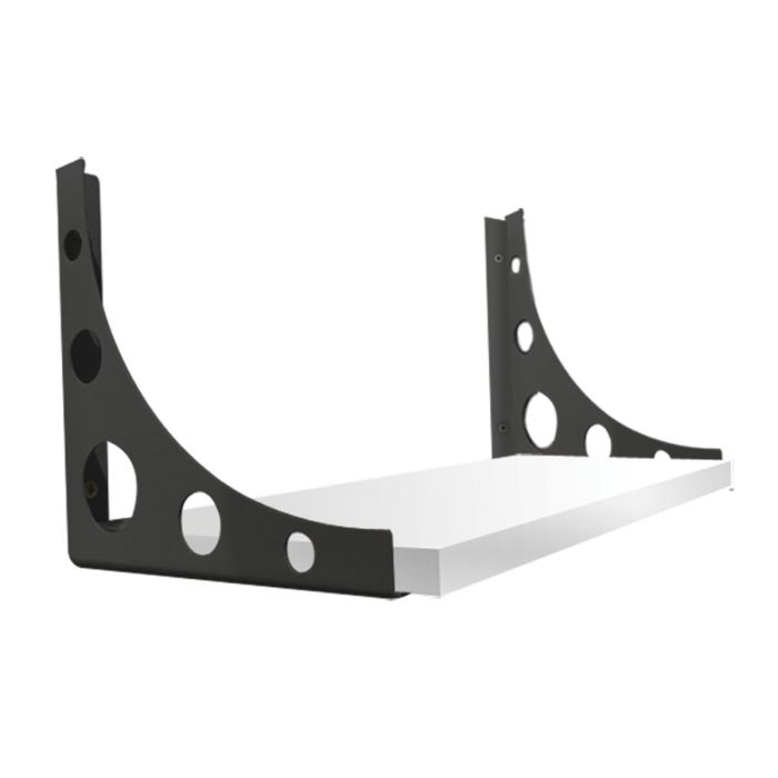 Soporte Mondrian de 25 cm negro para repisa Ducasse