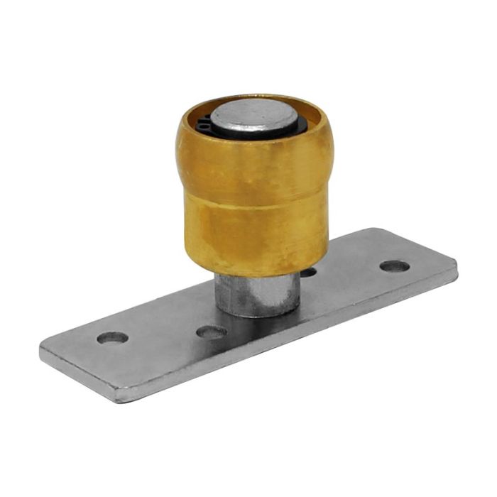 Guía simple de 35 mm de bronce con placa de fijación para portón Ducasse