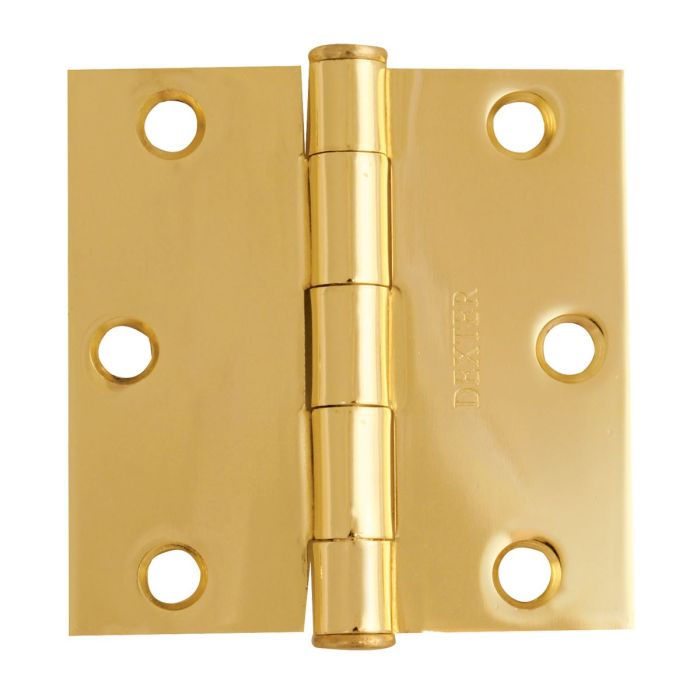 Bisagra arquitectónica latón brillante 3 X 3" 7207 Dexter