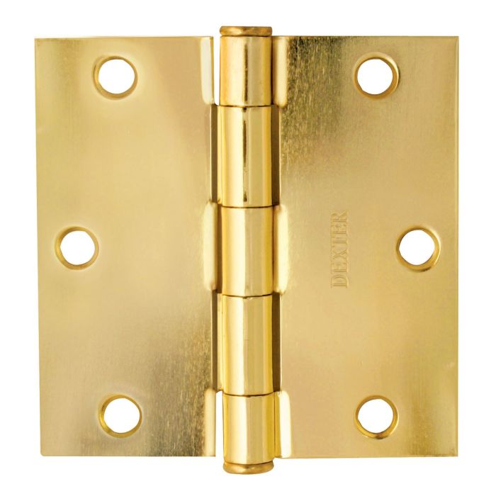 Bisagra arquitectónica latón brillante 3.5" X 3.5" 7217 Dexter