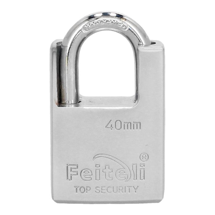 Candado de hierro solido gancho blindado 40 mm BF5-40MM Feiteli